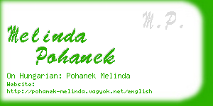 melinda pohanek business card